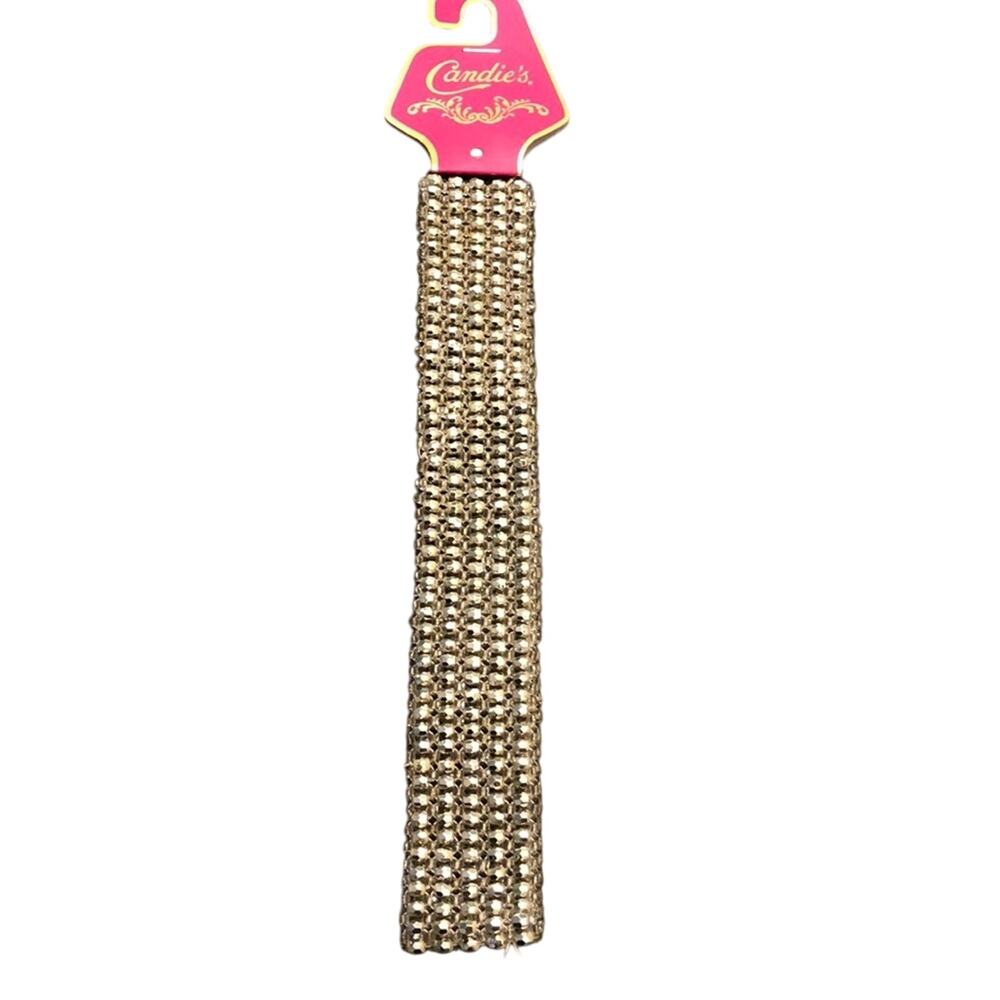 Candie’s Silver Sparkle Headband Stretchy Fancy Bling Hair Accessories